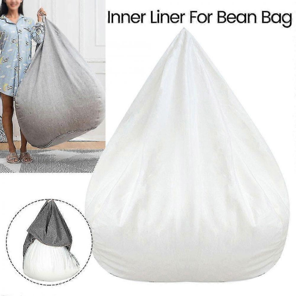 Large 80x90cm White Bean Bag Chair Inner Liner with Easy-Clean Sofa Seat Cover-image-OPC-PJYV77G-NEW
