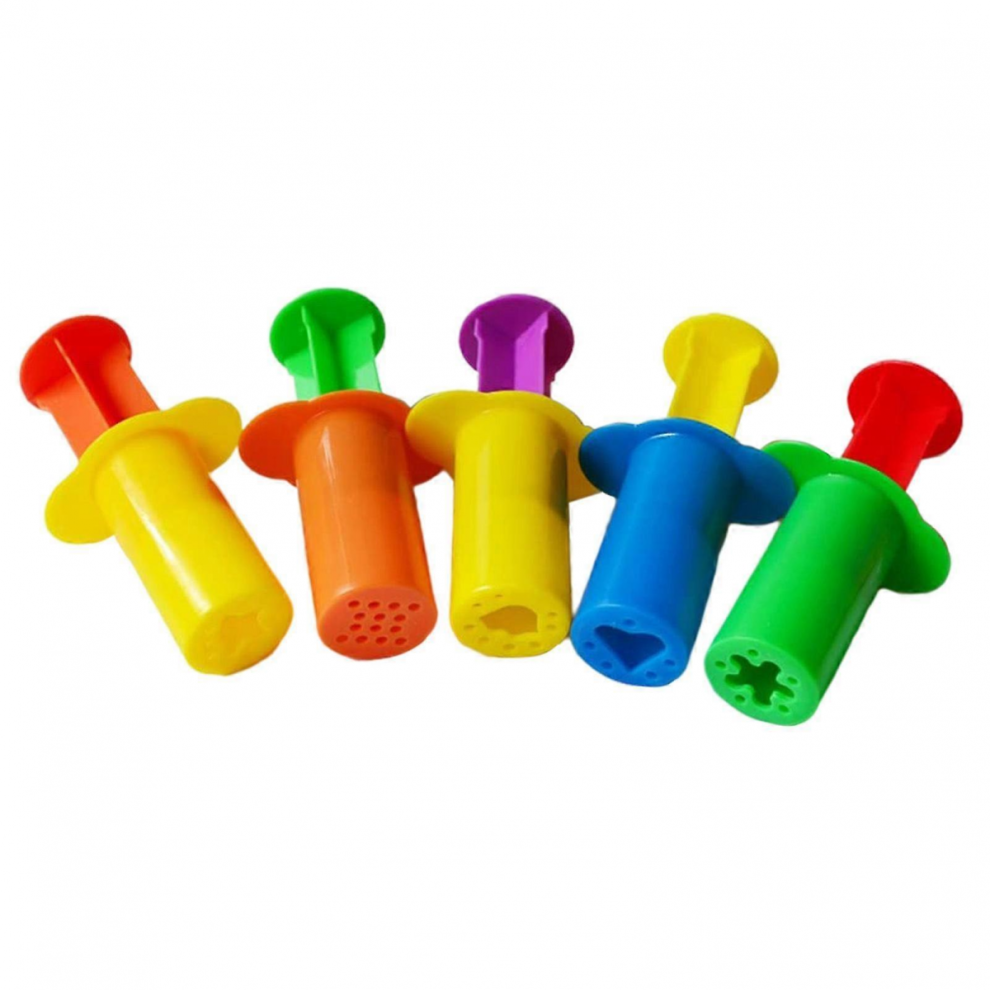 Kids Playdough Set with 5 Colors and Cute Shapes, DIY Clay Toy for Children's Party-image-OPC-PJYV7HJ-NEW