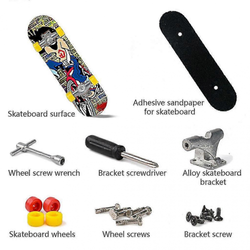 5-Pack Professional Mini Fingerboard Kit with Box, Tools, and Screws 1