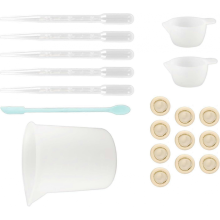 19pcs Blue Silicone Measuring Cup Spatula Gloves Pipettes Resin Mixing Craft Tool Set
