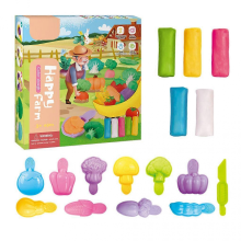 Complete DIY Playdough Toys Set Six Themes Vegetable Creations Tools for Toddlers