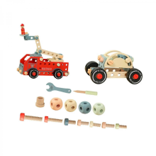 Wooden Nut Tool Developmental Skills Kids Construction Toy Set for Outdoor and Indoor Education