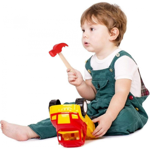 2 Pack Red Simulation Mallet Toy Pretend Play Educational Maintenance Tools for Kids 2