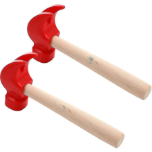 2 Pack Red Simulation Mallet Toy Pretend Play Educational Maintenance Tools for Kids