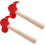 2 Pack Red Simulation Mallet Toy Pretend Play Educational Maintenance Tools for Kids 1