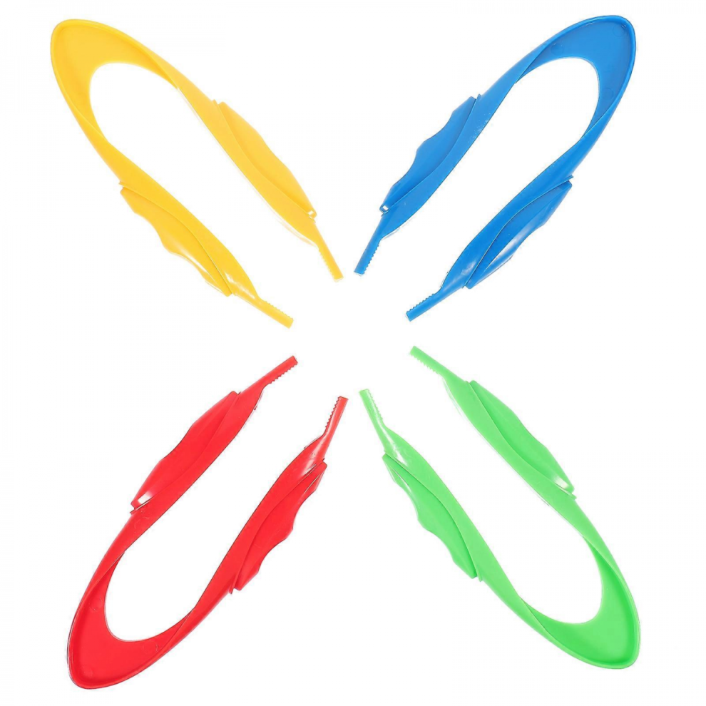 4Pcs Kids Tweezers for Fine Motor Skills, Plastic Beads Tweezers & Bug Catcher Tools 14.50X5.50X1.80CM-image-OPC-PJYV8R5-NEW