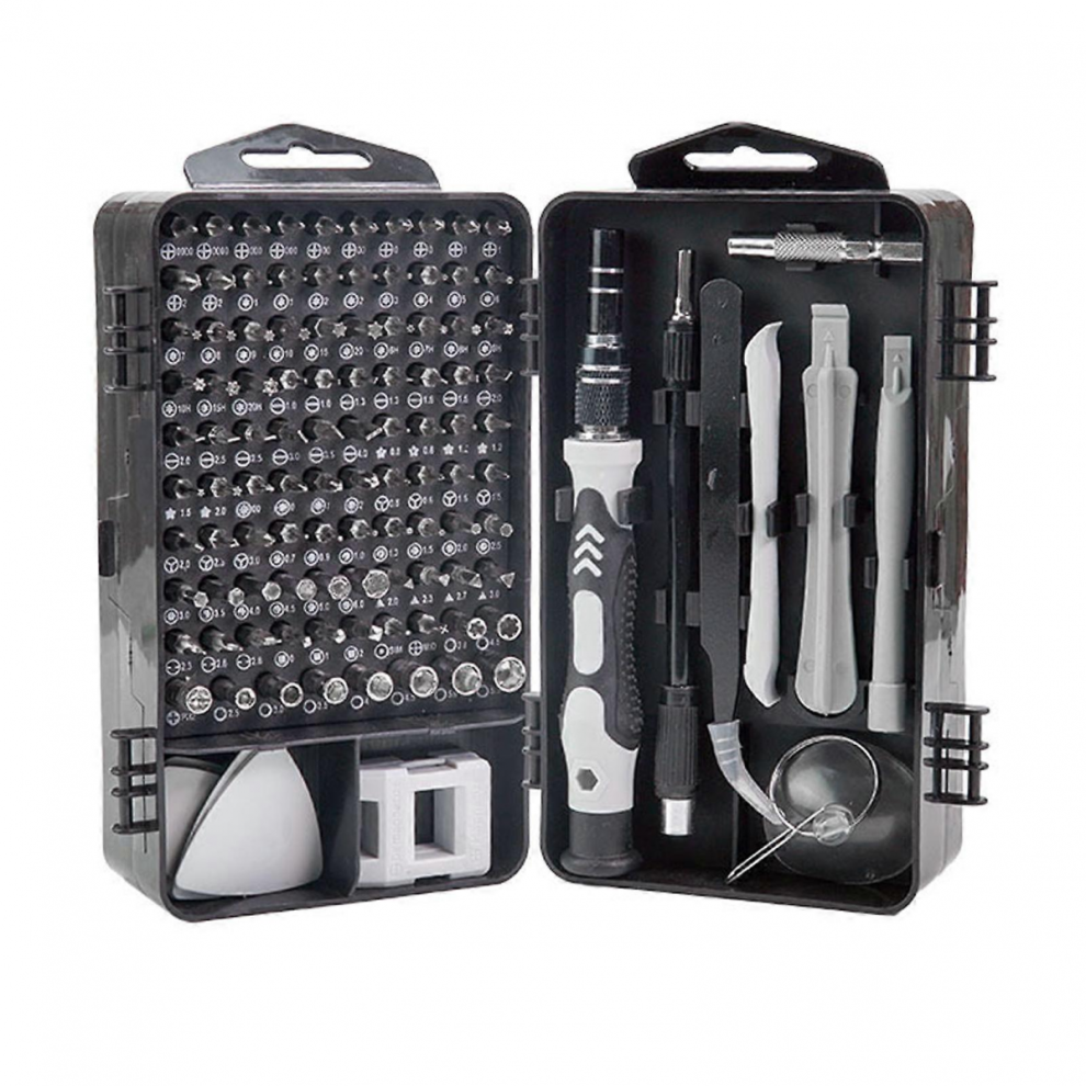 115-In-1 Household Toolbox Set With 98 Bits For Computer Clock And Home Appliance Repair 7632237381909