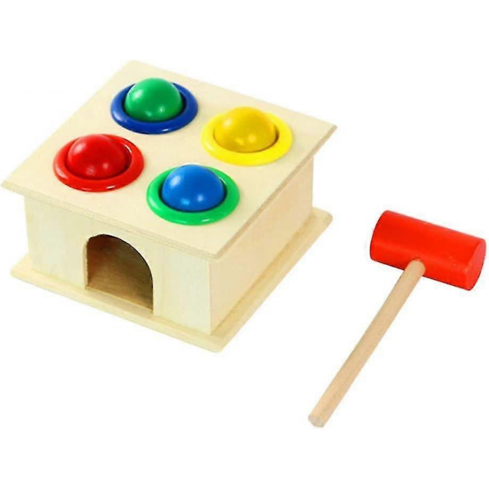 Wooden Hamster Game Toy Hammering Ball Hammer Box Kids Early Learning Toy-image-OPC-PJYV8T9-NEW
