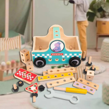 Kids Wooden Repair Tool Box Educational Toy for Boys and Girls
