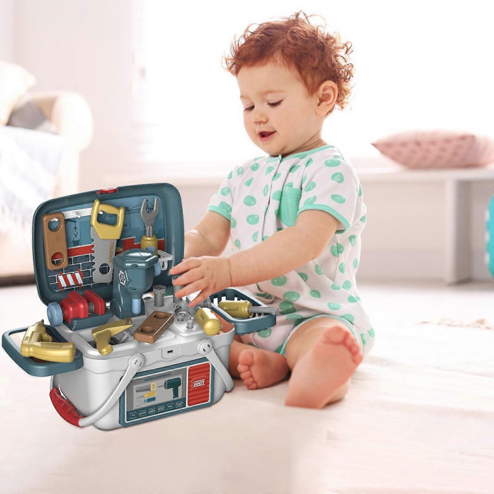 Kids Family Toy Set Puzzle Cooking Kitchen Dressing Table Toolbox Medical Box Simulation Toy-image-OPC-PJYV8Z8-NEW