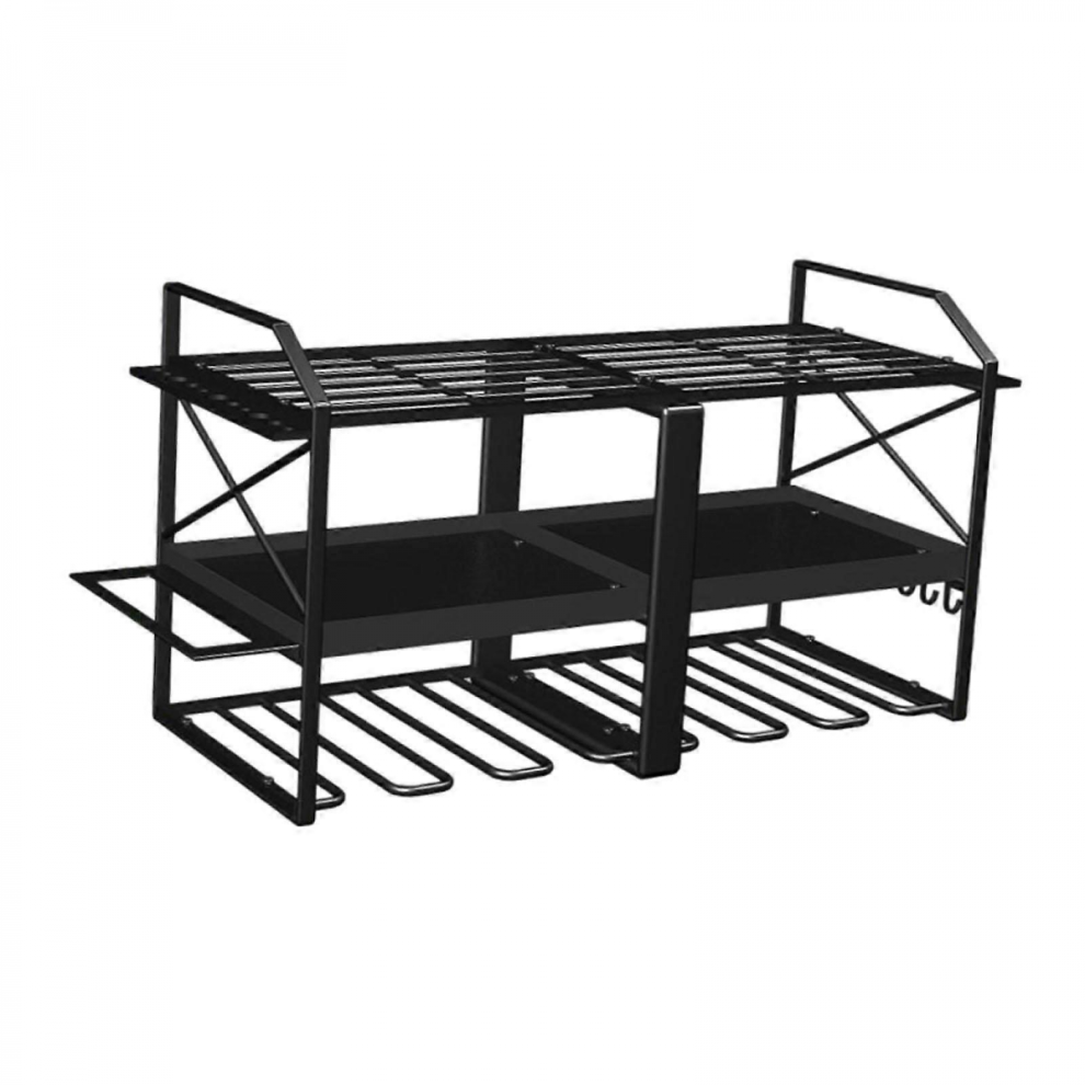 Large Black Detachable Metal Electric Drill Hanger Tray for Tool Rooms-image-OPC-PJYV95N-NEW