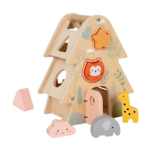 Shape Sorter House Fine Motor Skills Tree Shape Toy for Kids Multicolor 17x11x21cm