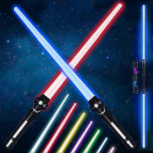 Retractable LED Lightsaber Toy with Sound for Kids - Light Up Saber Gift for Boys Girls, Halloween Party Favors
