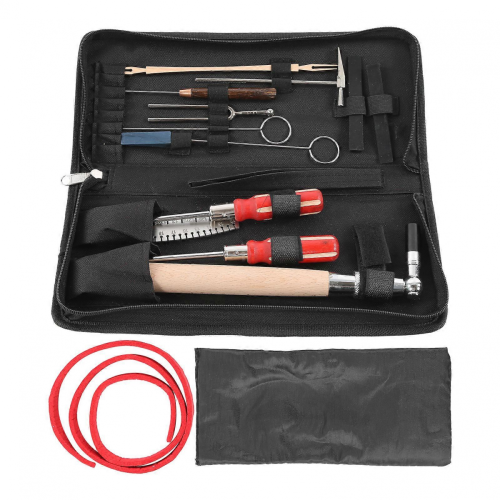 Piano Tuning Kit: Hammer, Ruler, Stop Belt, Screwdriver, Fork, Storage Bag 1