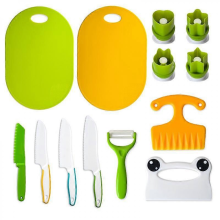 13-in-1 Kids Plastic Cooking Knife Set DIY Peeler Kitchen Tools