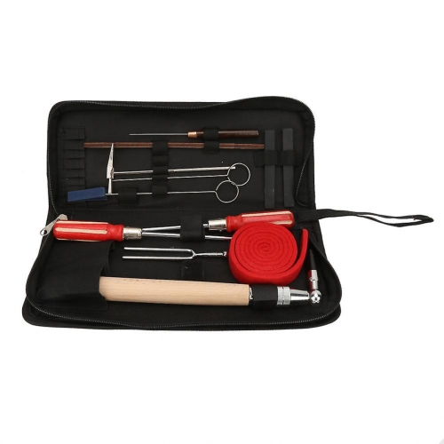 13pcs Piano Tuning Maintenance Tools Kit Screwdriver Wrench Hammer with Case