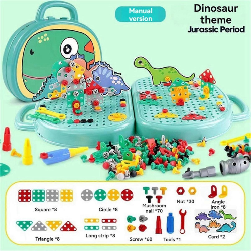 Green Dinosaur Toolbox - No Electric Drill Needed 1