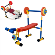 Kids Dumbbell Bench Set, Play Bench, and Leg Press for Toddlers