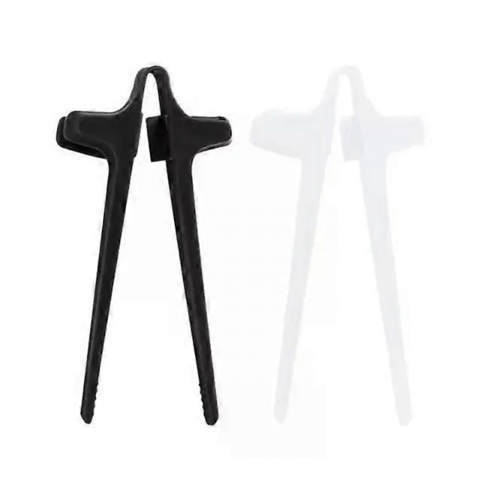 Free-Hands Snack Chopsticks Game Finger Rings Lazy Assistant Clip Kitchen Tool Black White-image-OPC-PJYVBDX-NEW