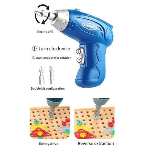 3D Electric Drill Mosaic Puzzle Tool Set with Play Toolbox 2