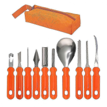 10-Piece Pumpkin Carving Scraper Set, Practical DIY Carving Tool, Birthday Gift