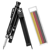 Multifunctional Scribe Tool with Deep Hole Pencil, Carpentry & Woodworking Scriber