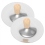 2pcs Silver Finger Cymbals, 9x9x4cm, Grip Design for Dance, Rhythm Development & Performance 2