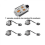 Multi-Power Servo Train Building Blocks for All Brands - Models 8293 8883 IR Controlled 5