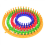 4-Size Round Knitting Loom DIY Kit Plastic Circle Creative Hat Sweater Yellow 29cm 2