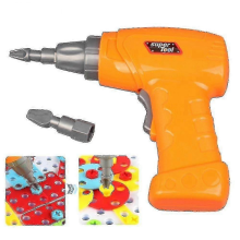 Kids Simulated Electric Drill Repair Tool Toy With 2 Drill Bits