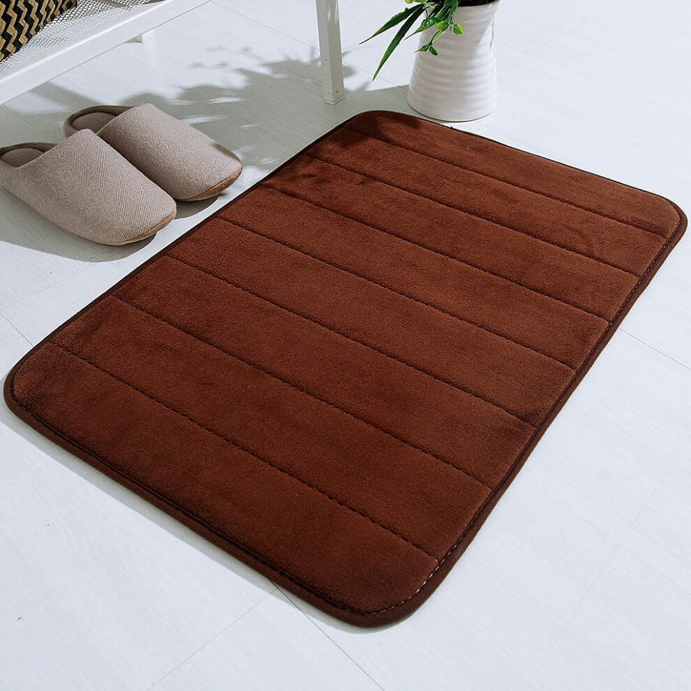 (Coffee) Absorbent Soft Memory Foam Bath Mat-image-OPC-PJYVJ6B-NEW