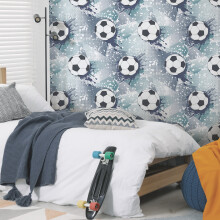 Holdens Navy Teal Football Frenzy Wallpaper 14093