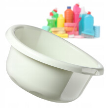 KADAX Kunststoffschüssel 20L, rundes Becken, Creme
