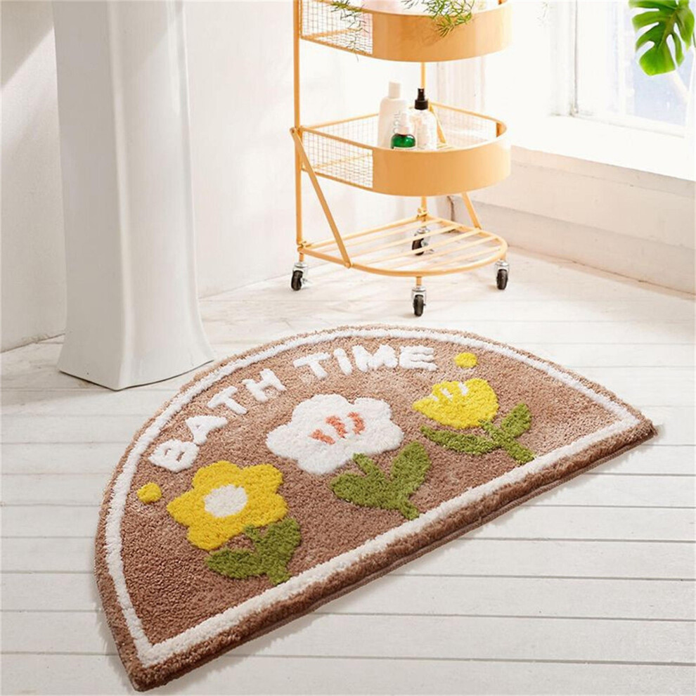 (E) 40*60cm Semicircular Bathroom Mat-image-OPC-PJYVNDM-NEW