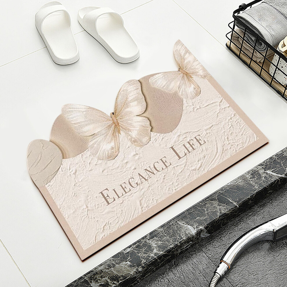 (C) Butterflies Bathroom Mat Quicks Drying-image-OPC-PJYVPT9-NEW