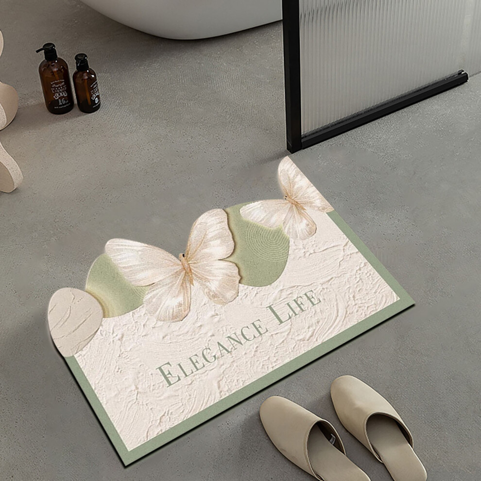 (D) Butterflies Bathroom Mat Quicks Drying-image-OPC-PJYVQ5X-NEW