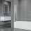 Living And Home (5-Panel) Folding Bath Shower Screen 3