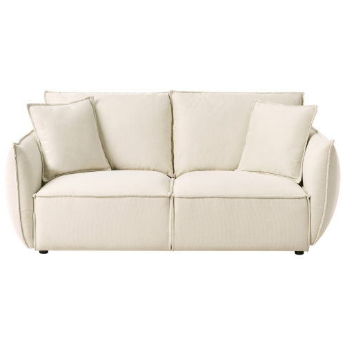 Beliani Sofa 3 Seater KUNES Fabric Light Beige