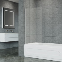 800x1400mm Tempered Glass Bath Shower Screen