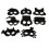 8 Sets Halloween Scratch Mask Art Rainbow Scratch 8