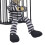 Halloween Scary Skull Cage Prisoner Glowing Eyes 13