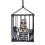 Halloween Scary Skull Cage Prisoner Glowing Eyes 10