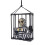 Halloween Scary Skull Cage Prisoner Glowing Eyes 5