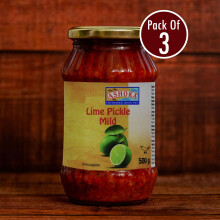 Ashoka Lime Pickle Mild 500g (Pack of 3) – Tangy Indian Pickle with Gentle Spice