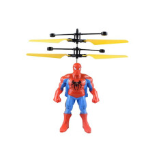 Anime Figure Induction Airplane Hanging Flying Iron Man Hulk Remote Control Airplane Toy Kids Birthday