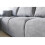 GABA LONDON L-Shaped Universal Corner Sofa Grey Matt Velvet 9