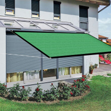 Atmungsakteller Sonnenschutzsegel – 3x4m grünes UV-blockierendes Dach für Terrasse und Garten