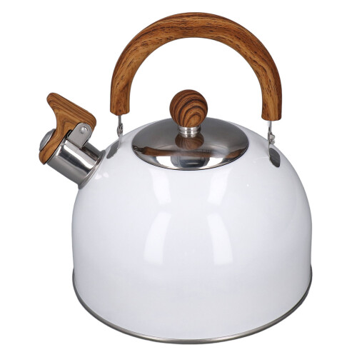 Whistling Kettle 2.5L Capacity White 304 Stainless 2