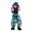 Funny Colorful Pull String Puppet Vintage Clown 2