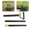 Garden Hula Hoe Adjustable Long Handle Loop 11